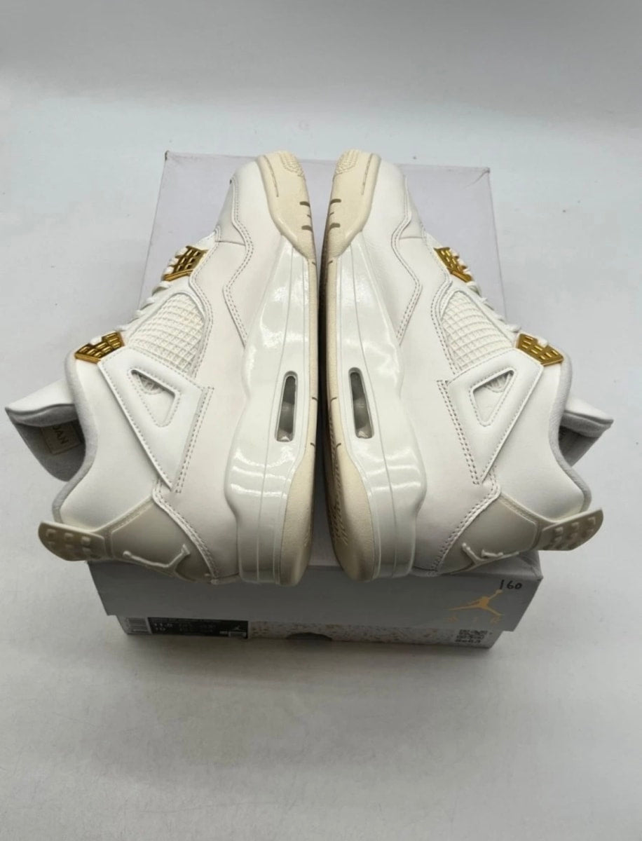 Jordan 4 Retro Metallic Gold (Women's) 11.5W (Lightly Worn Pre-Owned)JordanSail/Metallic Gold/Black - Image 8