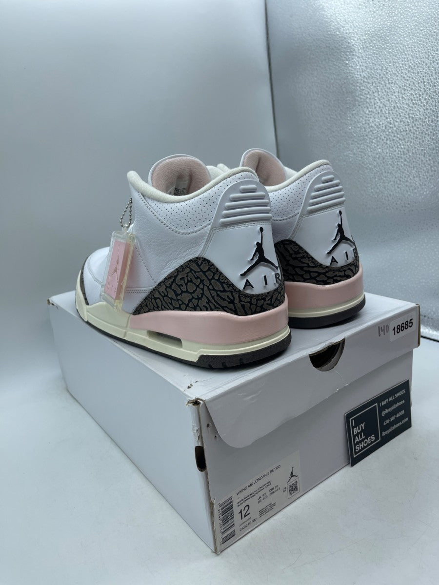 Jordan 3 Retro Neapolitan Dark Mocha (Women's) 12W (Moderately Worn Pre-Owned) - Image 4