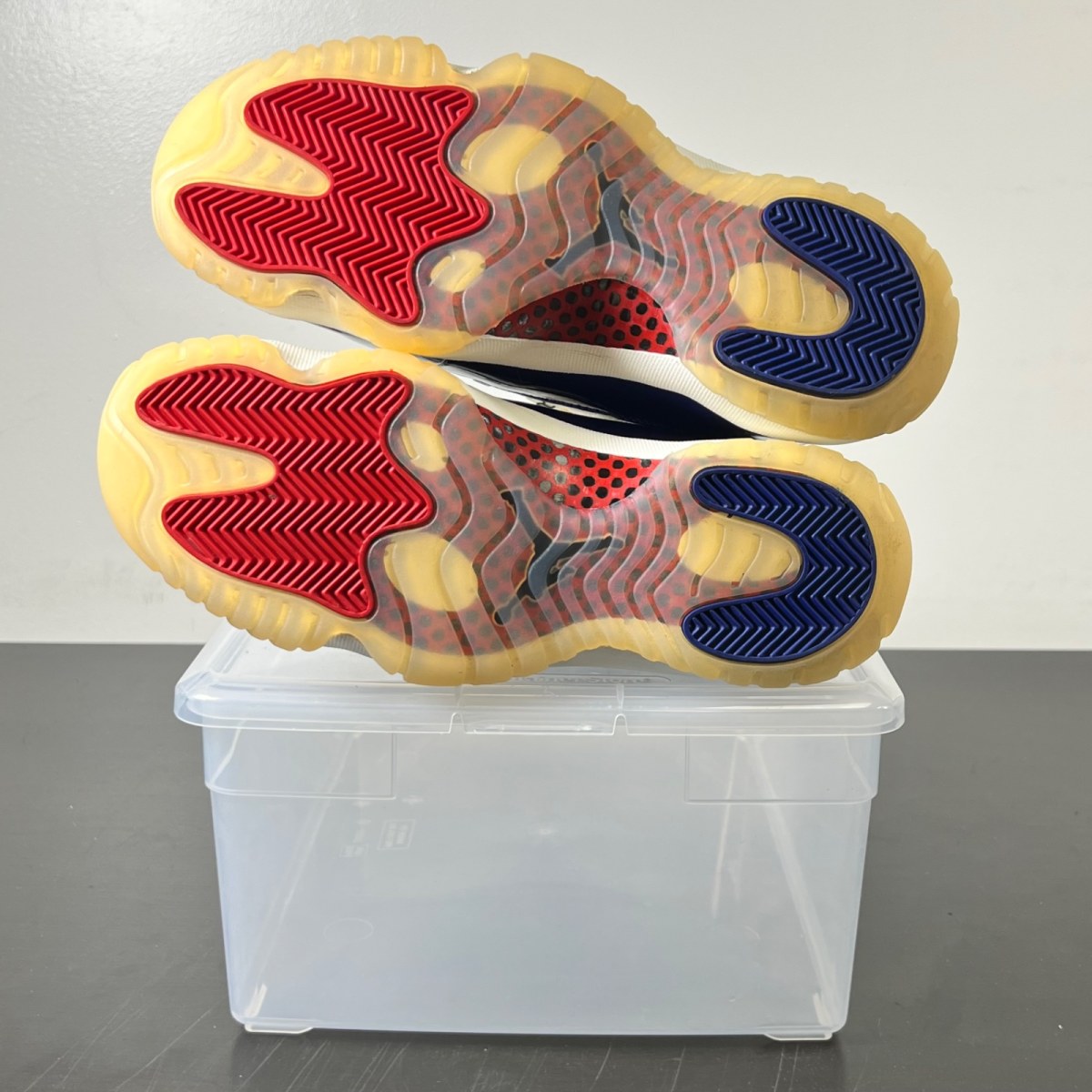 Jordan 11 Retro Rare Air 7.5 (Lightly Worn Pre-Owned)JordanDeep Royal Blue/Fire Red/Sail/Black/Muslin - Image 5