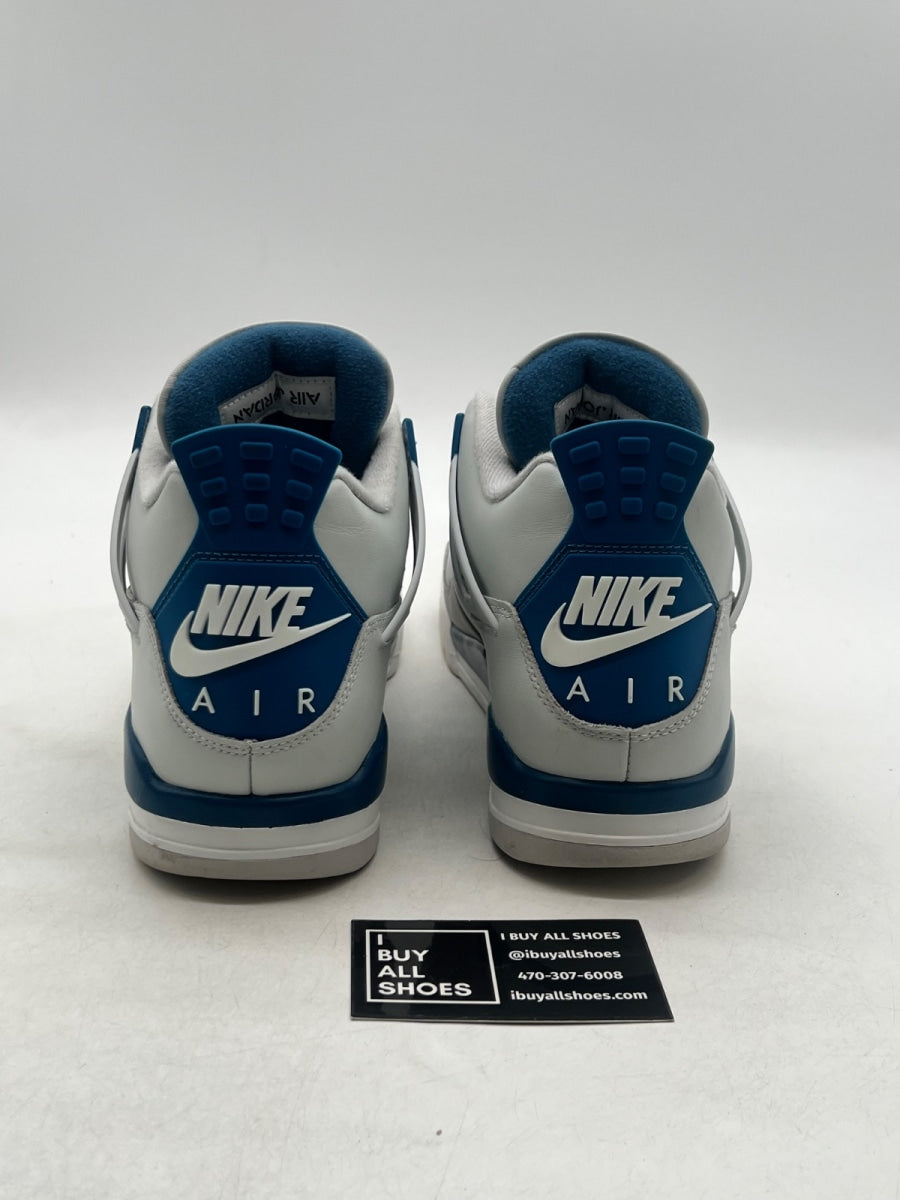Jordan 4 Retro Military Blue (2024) 9.5 (Lightly Worn Pre-Owned) - Image 4