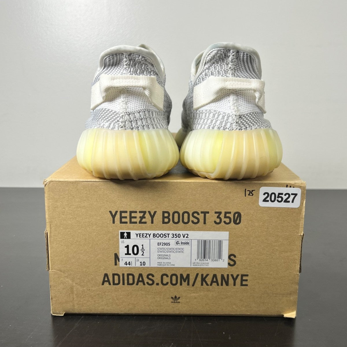 adidas Yeezy Boost 350 V2 Static (Non-Reflective) 10.5 (Lightly Worn Pre-Owned)adidasStatic/Static/Static - Image 4