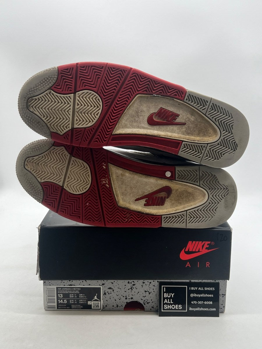 Jordan 4 Retro Fire Red (2020) 13 (Heavily Worn Pre-Owned) - Image 8