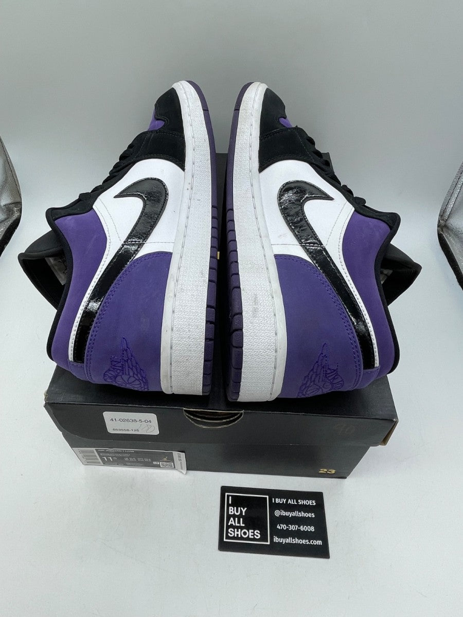 Jordan 1 Low Court Purple 11.5 (Moderately Worn Pre-Owned) - Image 6