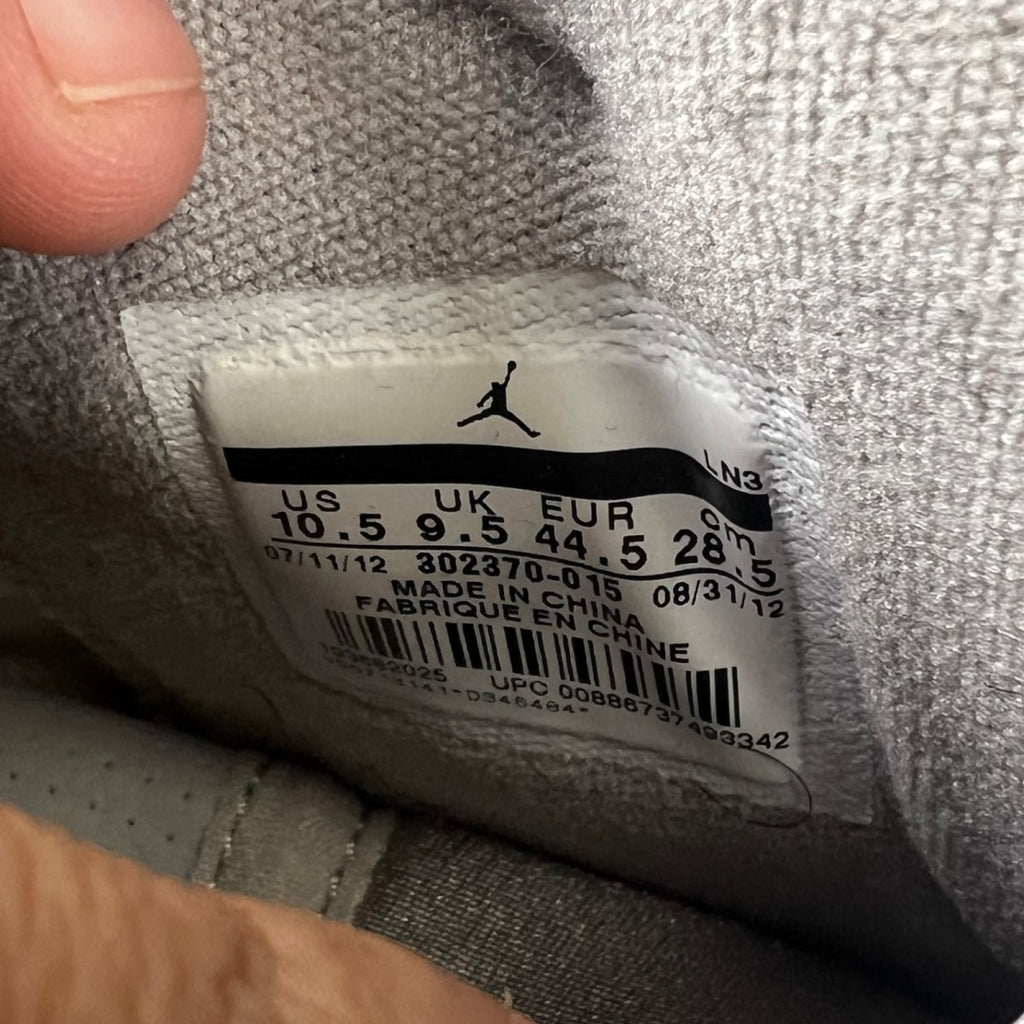 Jordan 9 Retro Cool Grey (2012) 10.5 (Moderately Worn Pre-Owned)JordanMedium Grey/White-Cool Grey - Image 7