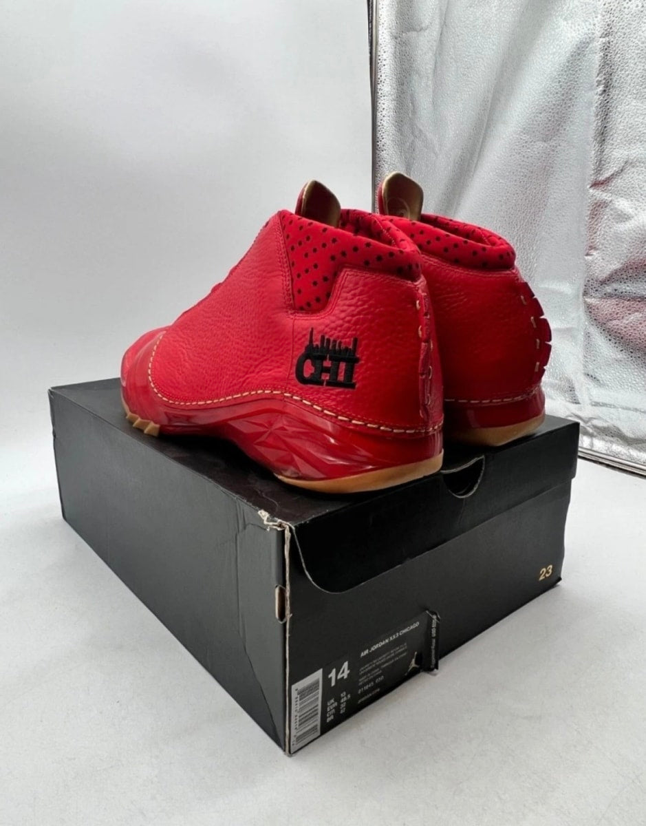 Jordan 23 Chicago 14 (Lightly Worn Pre-Owned)JordanUniversity Red/University Red-Gum Yellow - Image 6