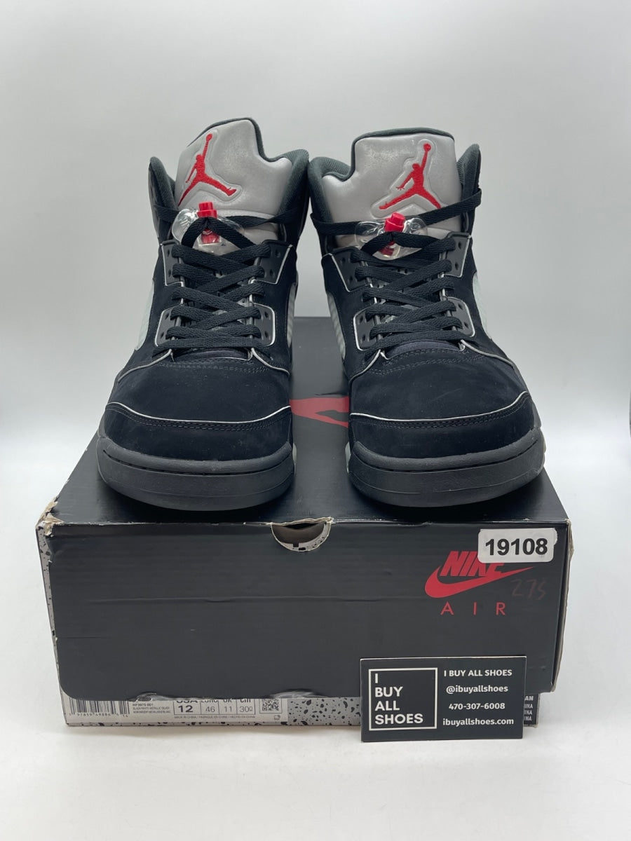 Jordan 5 Retro OG Black Metallic Reimagined 12 (Moderately Worn Pre-Owned) - Image 2