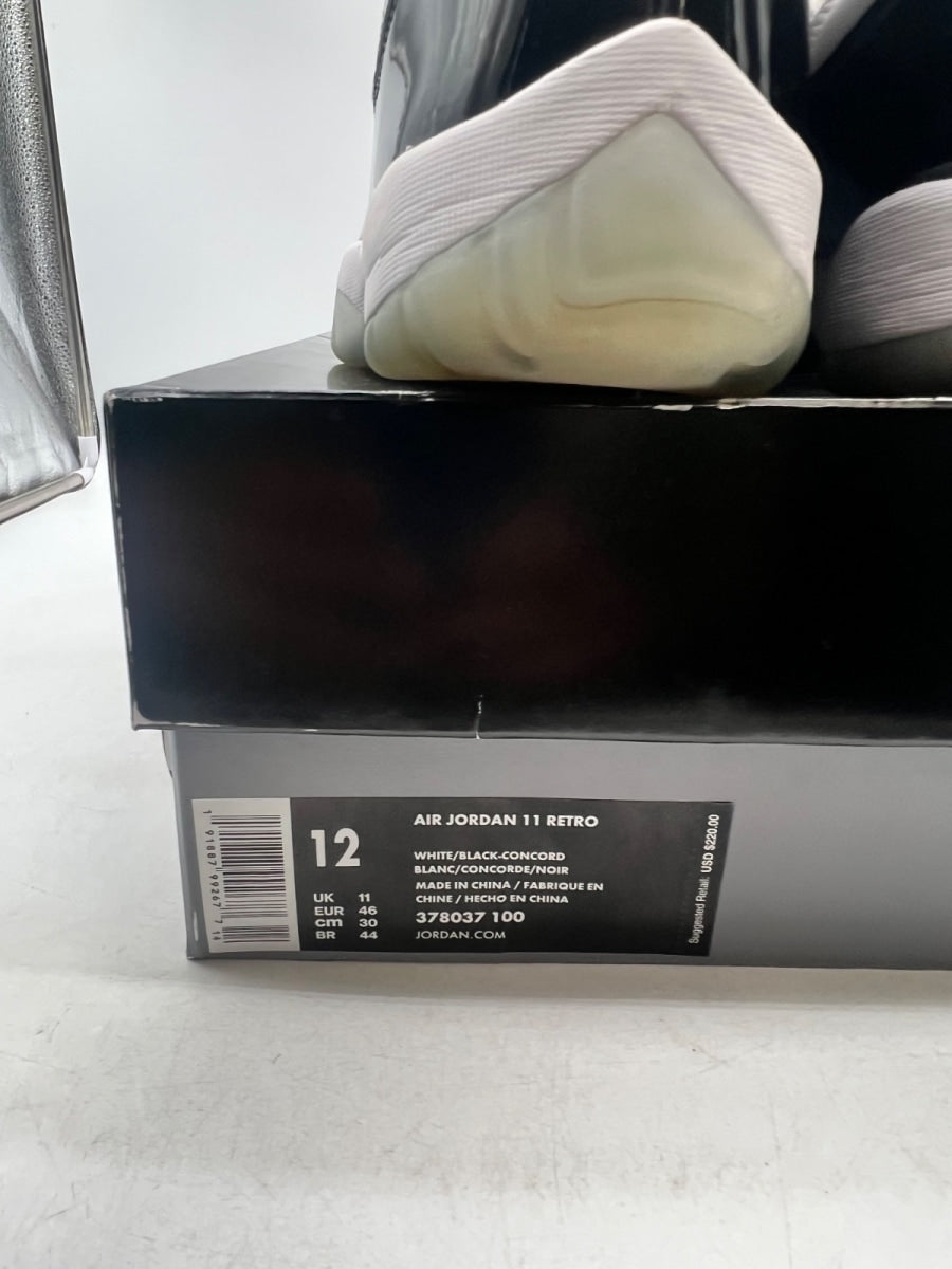 Jordan 11 Retro Concord (2018) 12 (Moderately Worn Pre-Owned)JordanWhite/Black-Concord - Image 4
