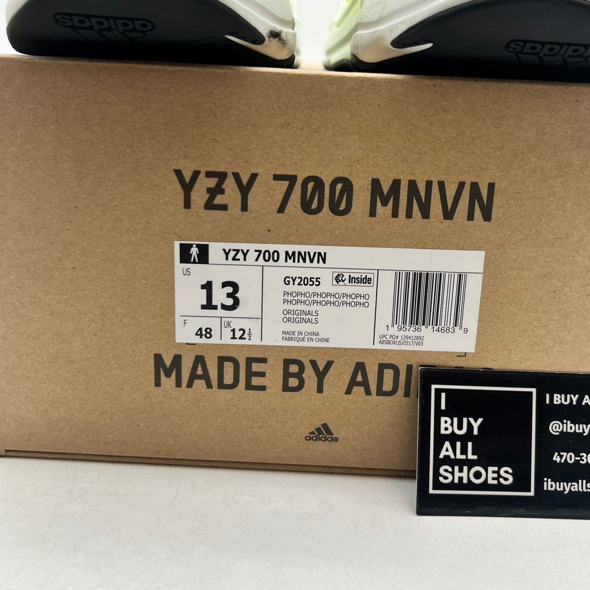 adidas Yeezy Boost 700 MNVN Laceless Phosphor - Image 6