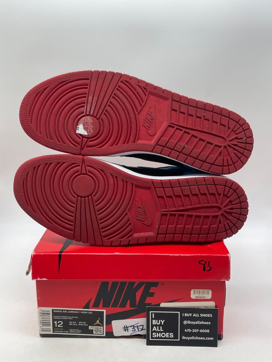Jordan 1 Retro High NC to Chi (Women's) 12W (Heavily Worn Pre-Owned) - Image 7