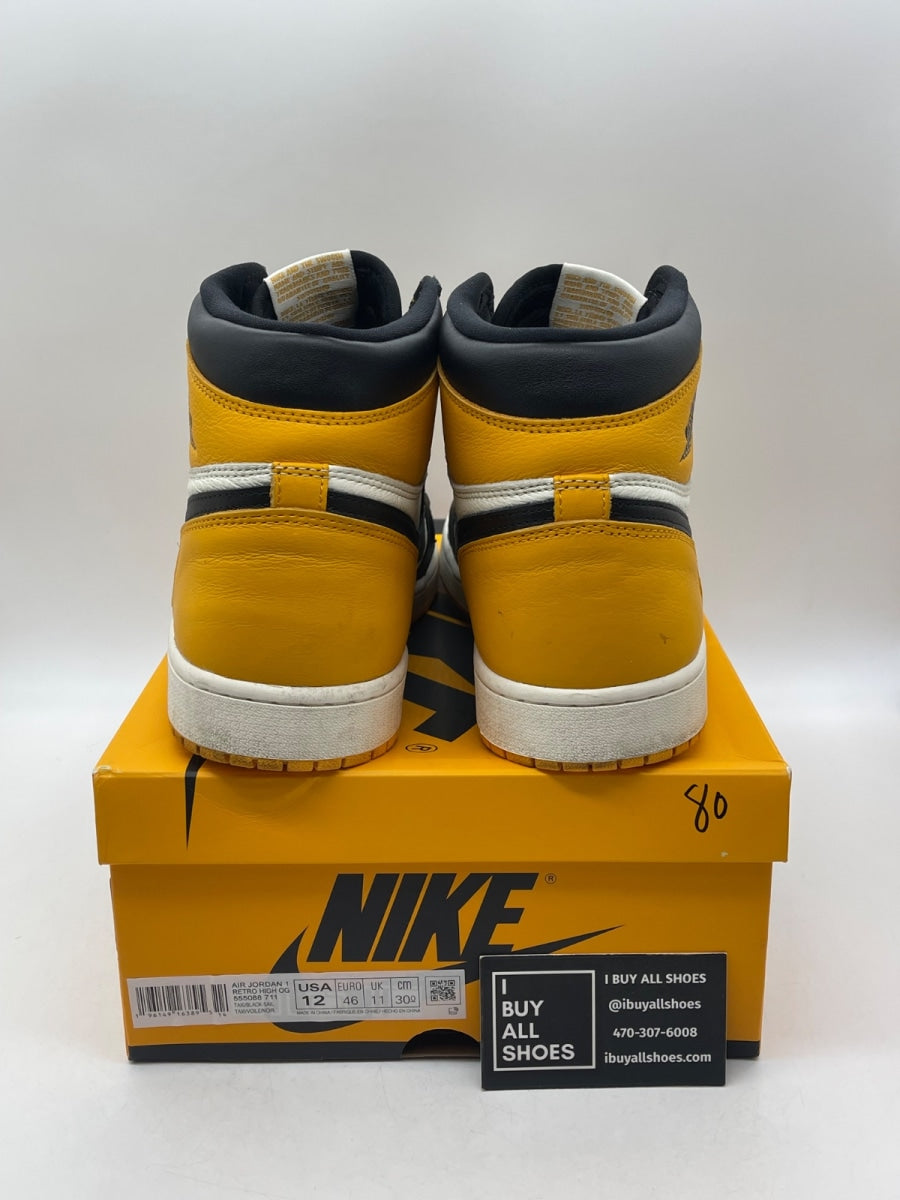 Jordan 1 Retro High OG Taxi 12 (Moderately Worn Pre-Owned) - Image 3