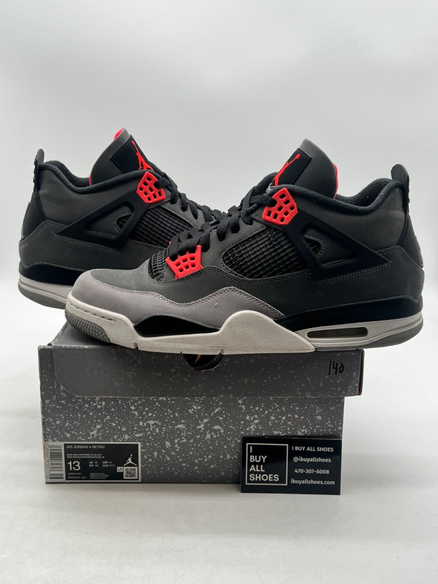 Jordan 4 Retro Infrared 13 (Moderately Worn Pre-Owned) - Image 1