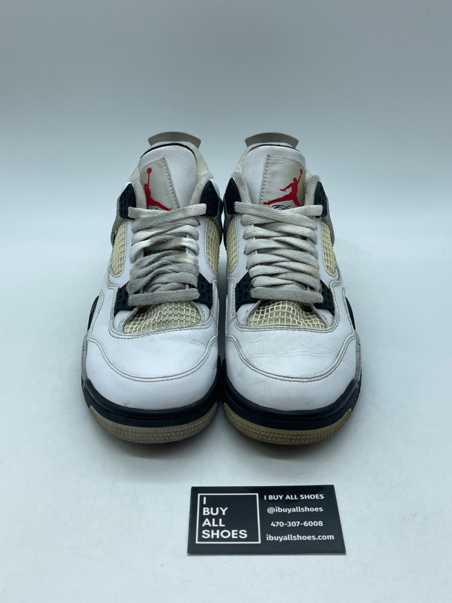 Jordan 4 Retro White Cement (2016) 8.5 (Heavily Worn Pre-Owned) - Image 2