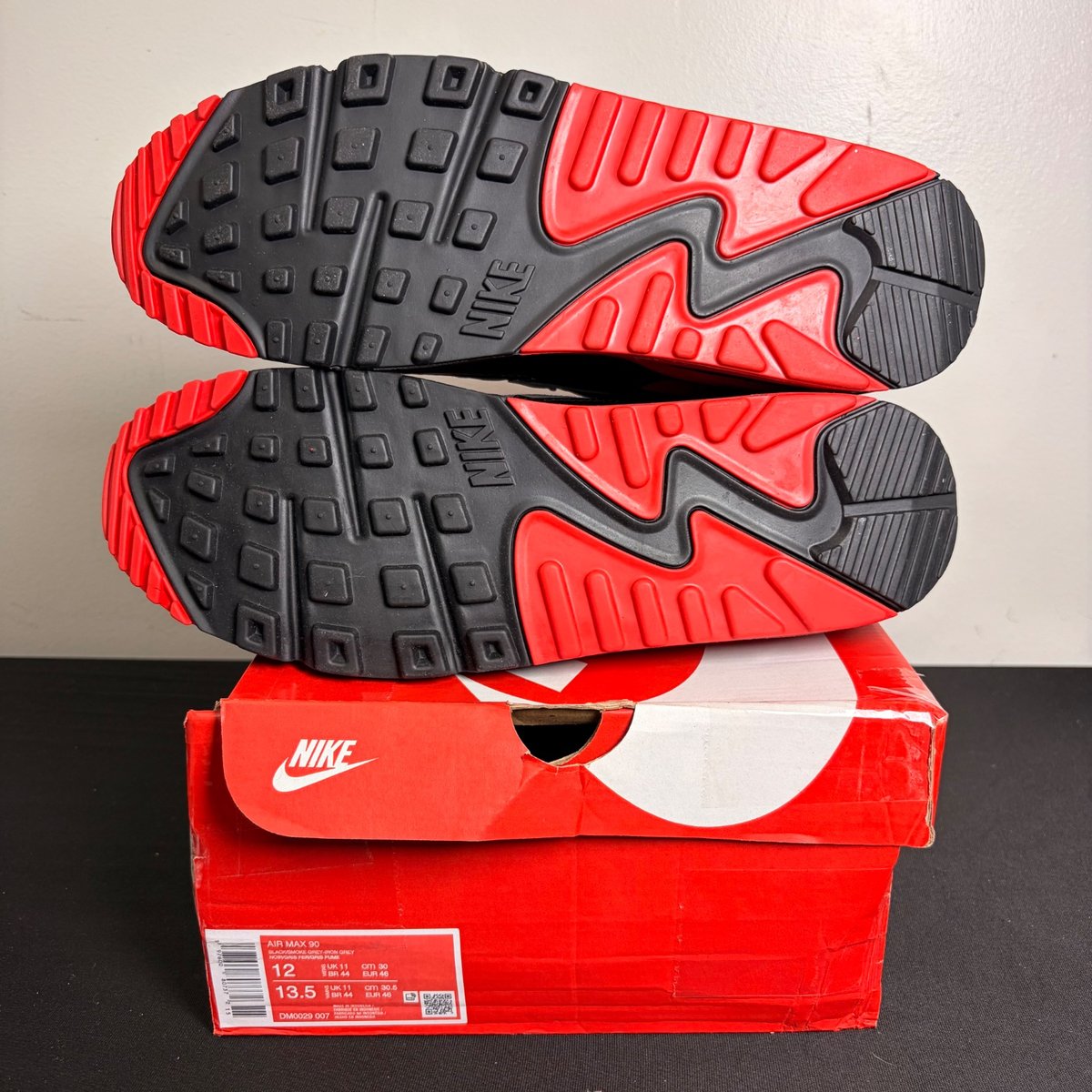 Nike Air Max 90 'Iron Grey Fire Red' (Size 12) - Image 5