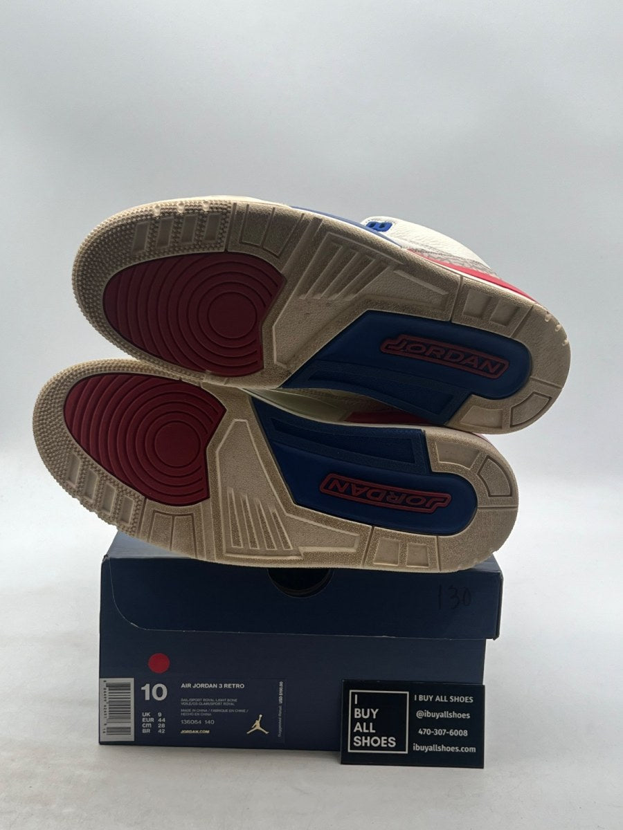 Jordan 3 Retro International Flight 10 (Lightly Worn Pre-Owned) - Image 8