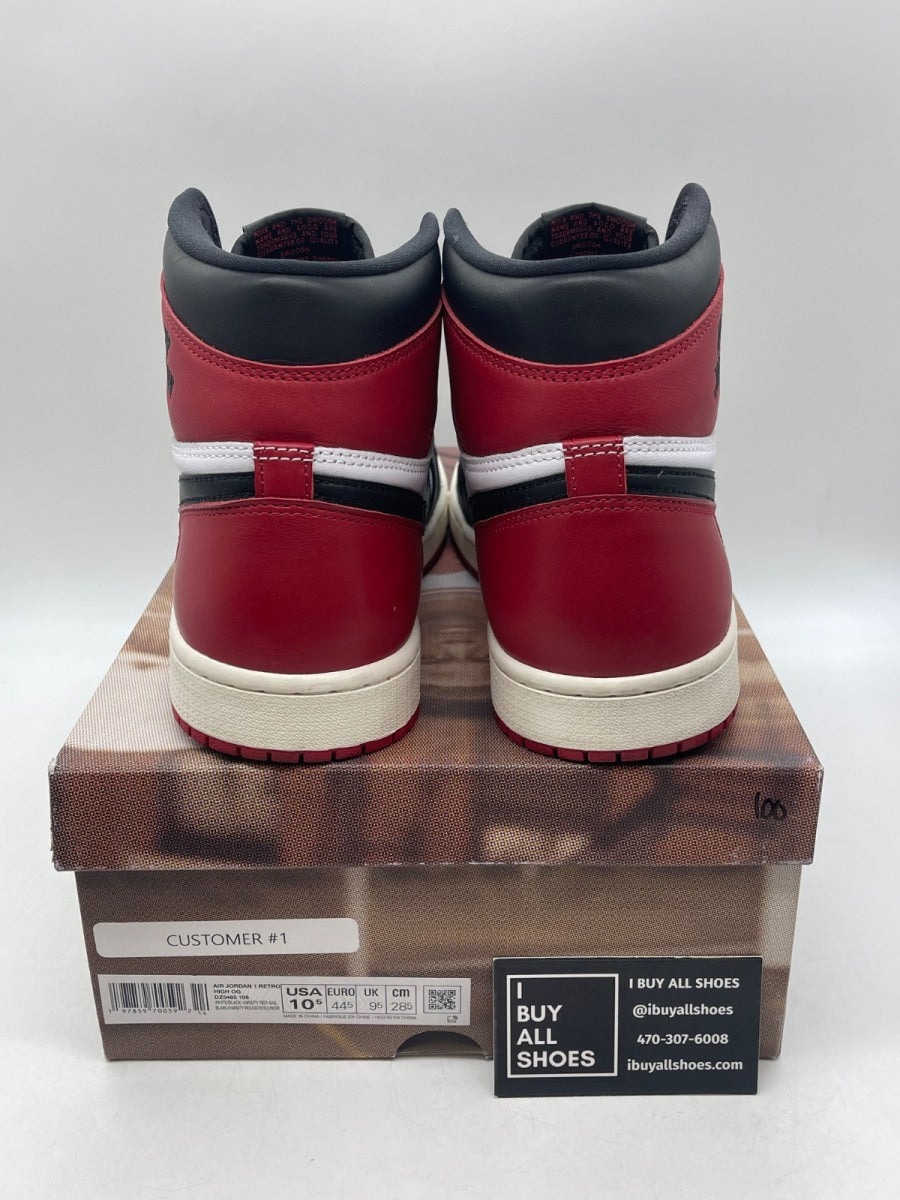 Jordan 1 Retro High OG Black Toe Reimagined 10.5 (Moderately Worn Pre-Owned) - Image 3