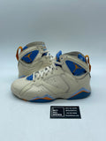 Jordan 7 Retro Pacific Blue 7.5 (Moderately Worn Pre-Owned) - Image 1