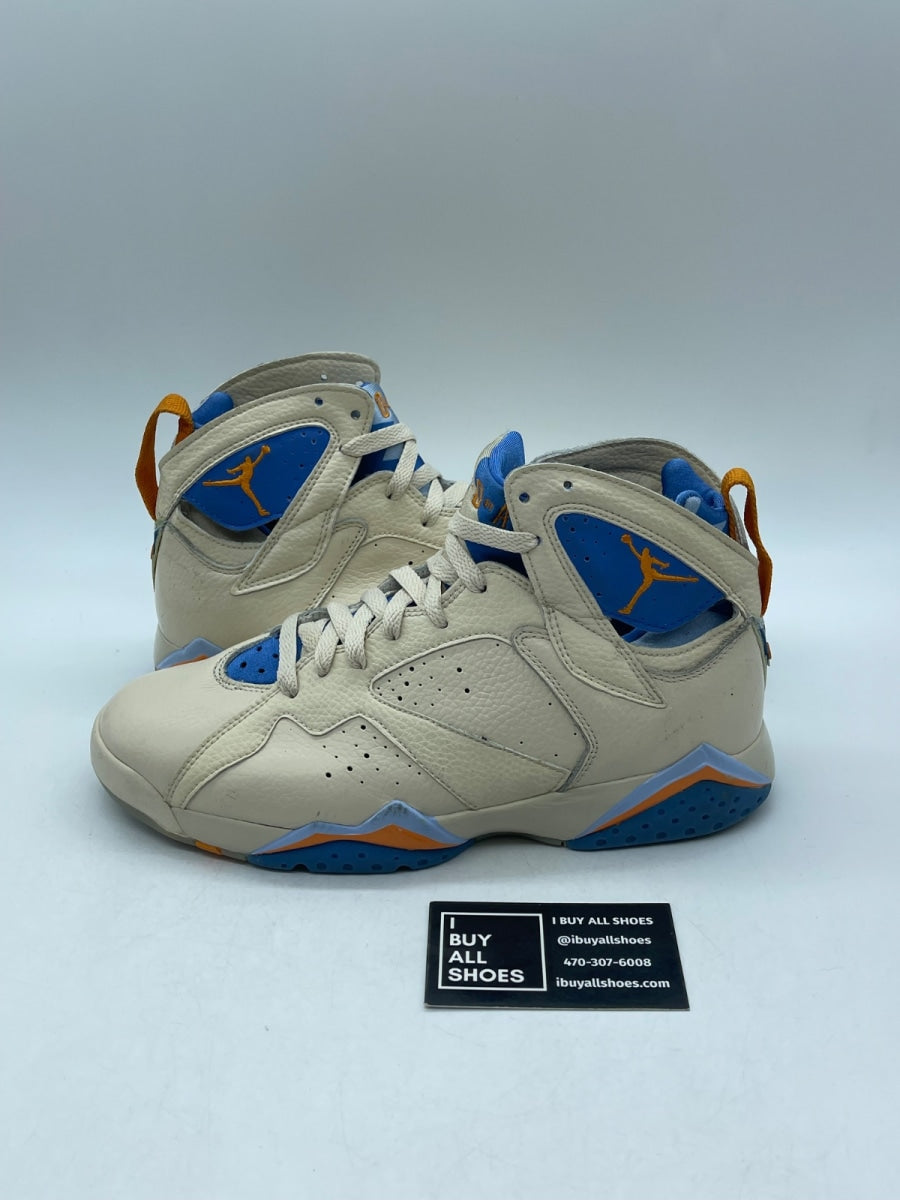 Jordan 7 Retro Pacific Blue 7.5 (Moderately Worn Pre-Owned) - Image 1