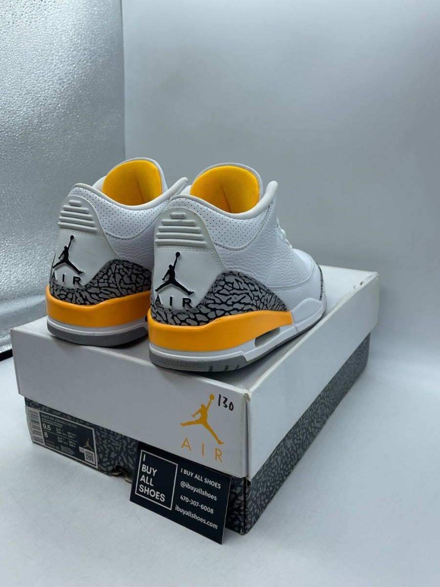 Jordan 3 Retro Laser Orange (Women's) 9.5W (Moderately Worn Pre-Owned) - Image 5