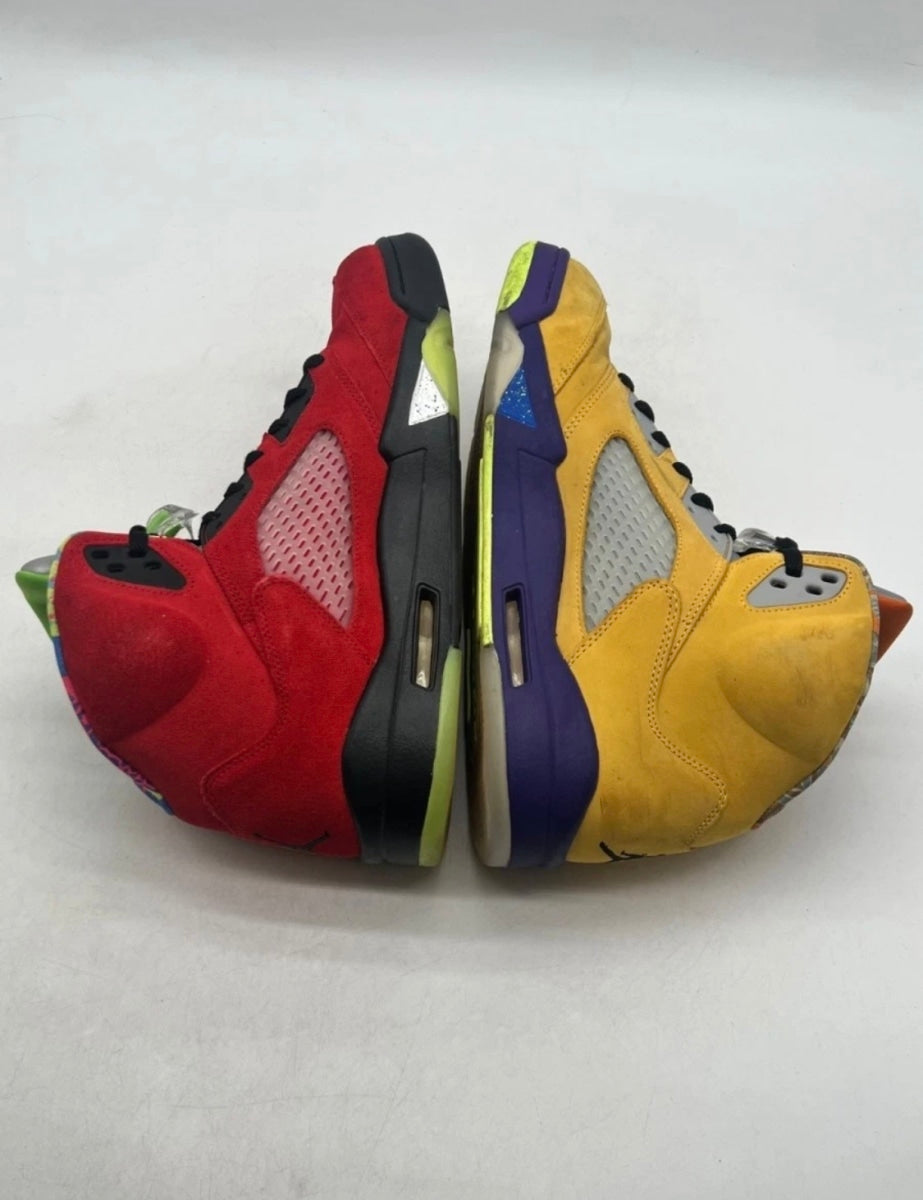 Jordan 5 Retro What The 13 (Heavily Worn Pre-Owned)JordanVarsity Maize/Court Purple-Ghost Green-Solar Orange - Image 8
