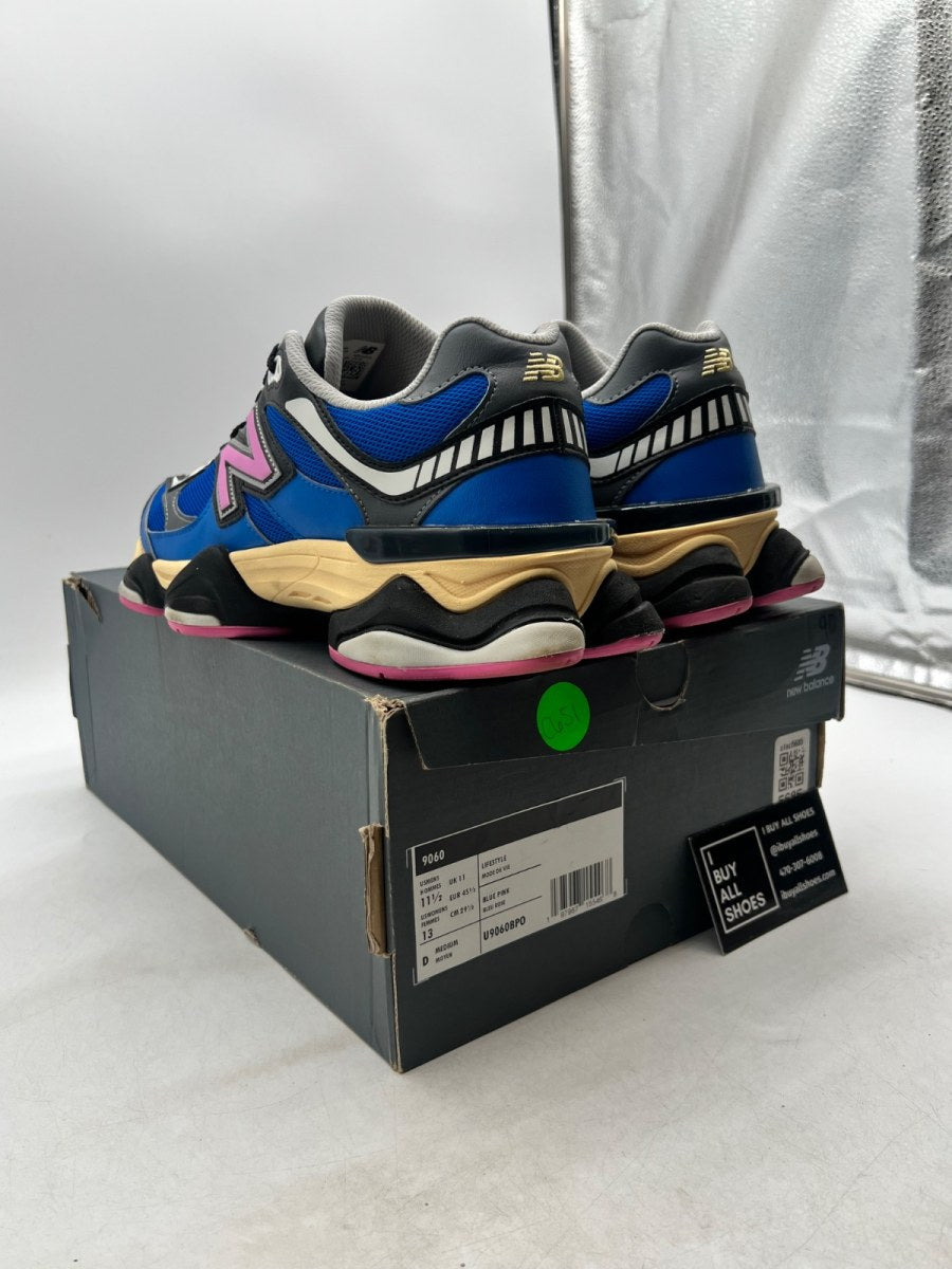 New Balance 9060 Blue Oasis Real Pink 11.5 (Lightly Worn Pre-Owned) - Image 6