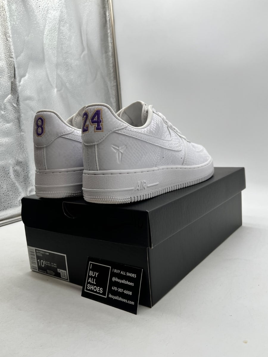 Nike Air Force 1 Low Kobe Bryant Forever White 10.5 (Lightly Worn Pre-Owned) - Image 5