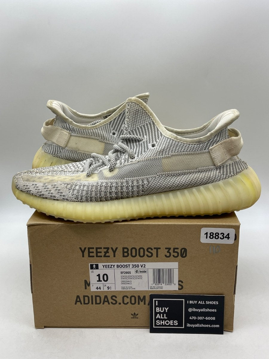 adidas Yeezy Boost 350 V2 Static (Non-Reflective) 10 (Heavily Worn Pre-Owned) - Image 1