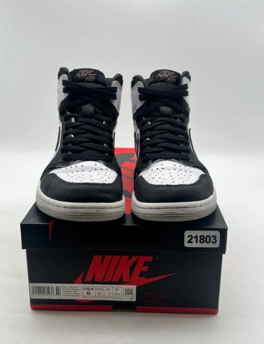 Jordan 1 Retro High OG Bleached Coral 7.5 (Heavily Worn Pre-Owned)JordanWhite/Black/Grey Fog/Bleached Coral - Image 2