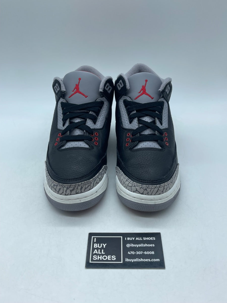 Jordan 3 Retro Black Cement (2024) (GS) 6Y (Moderately Worn Pre-Owned) - Image 2