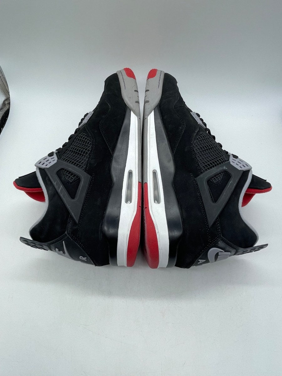 Jordan 4 Retro Bred (2019) 14 (Moderately Worn Pre-Owned)JordanBlack/Fire Red-Cement Grey-Summit White - Image 6