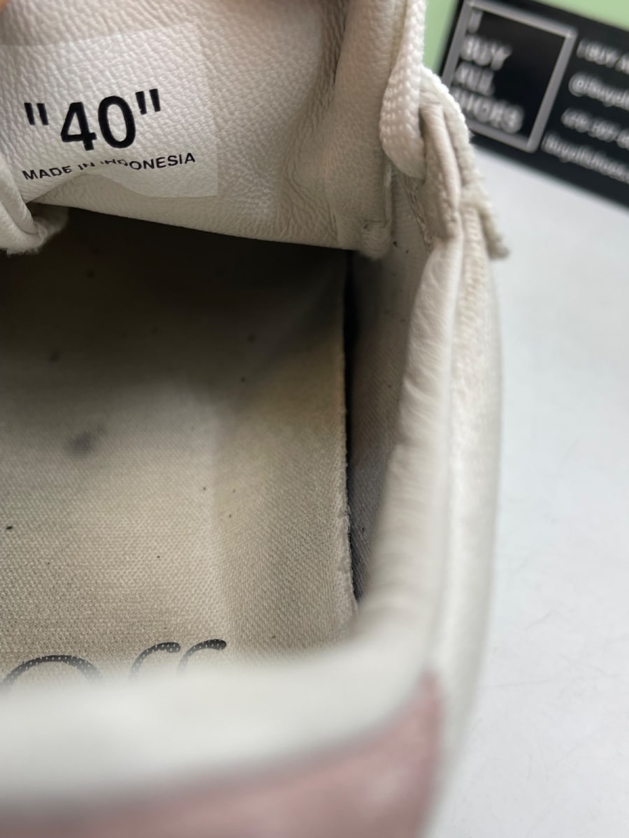 OFF-WHITE Vulc Low Canvas White Light Pink Grey 40 (Moderately Worn Pre-Owned) - Image 8