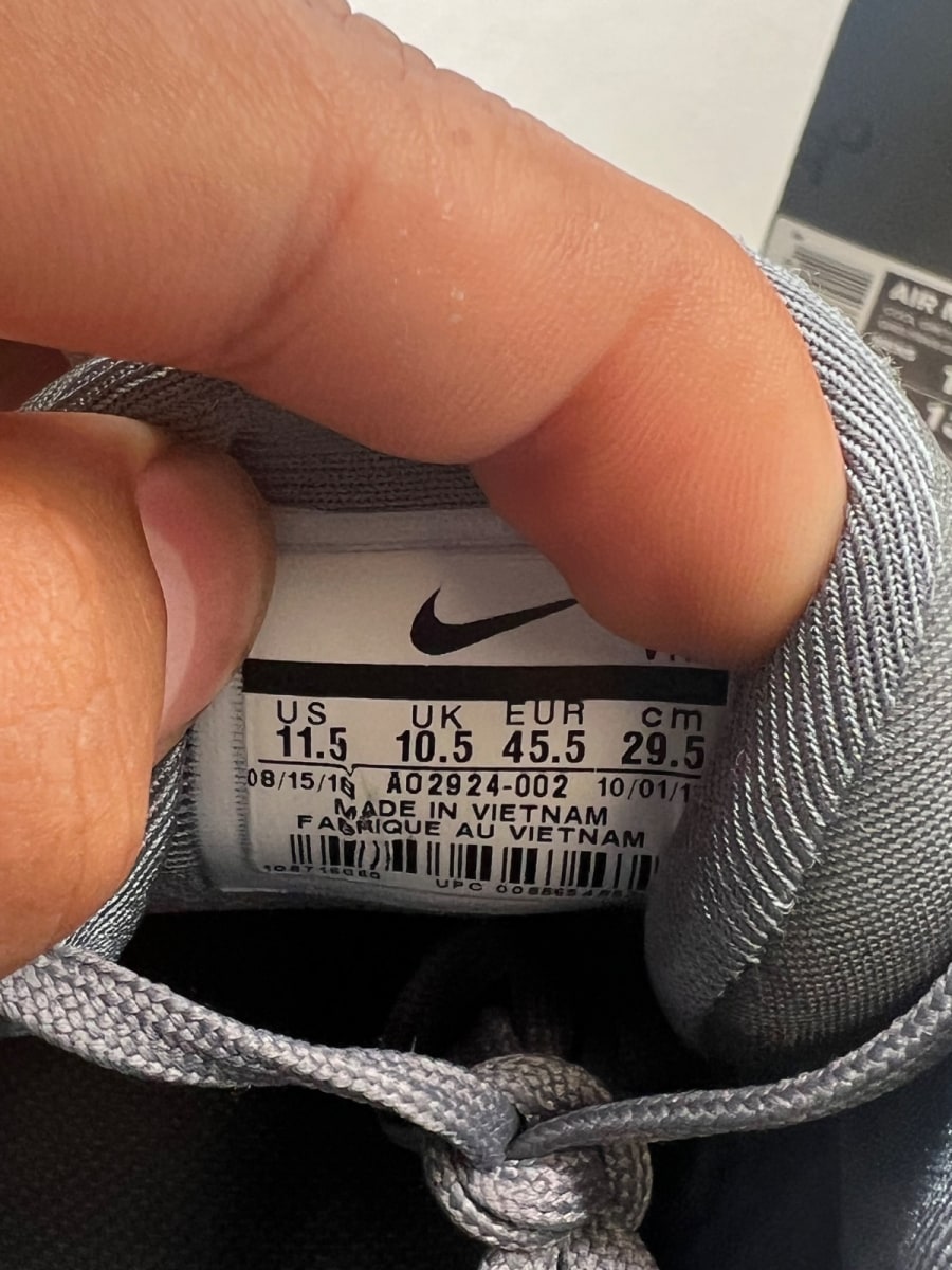 Nike Air Max 720 Carbon Grey 11.5 (Lightly Worn Pre-Owned)NikeAnthracite/Black-Metallic Silver - Image 9