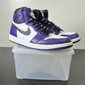 Jordan 1 Retro High Court Purple White 13 (Lightly Worn Pre-Owned)JordanCourt Purple/White-Black - Image 1