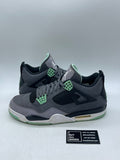 Jordan 4 Retro Green Glow 13 (Heavily Worn Pre-Owned) - Image 1