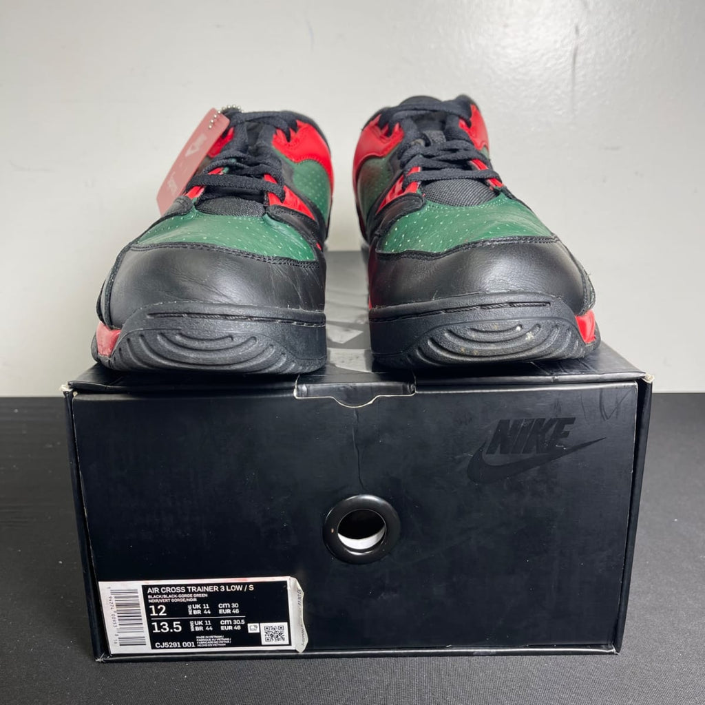 Nike Cross Trainer Low Supreme Black Green Red (Size 12) - aux