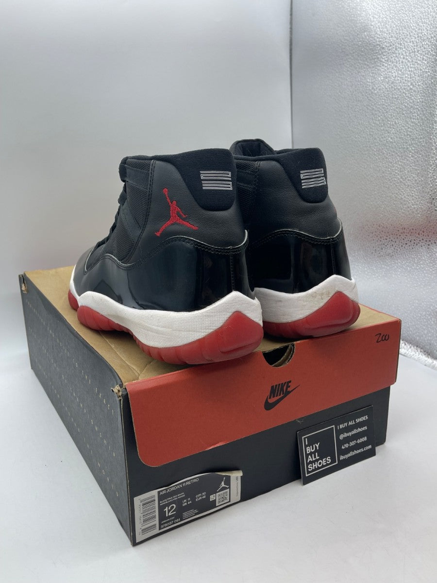 Jordan 11 Retro Playoffs Bred (2019) 12 (Moderately Worn Pre-Owned) - Image 4