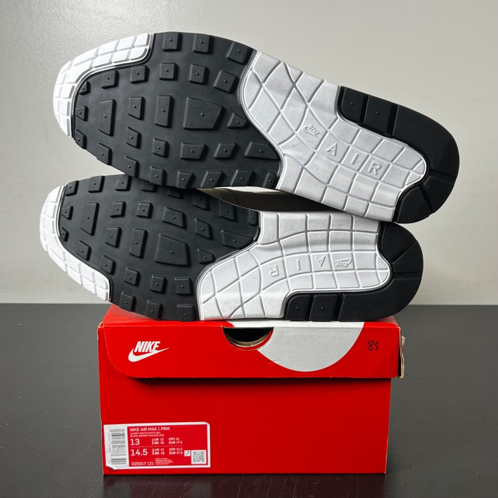 Nike Air Max 1 Premium Hangul Day 13 (Lightly Worn Pre-Owned)NikeSummit White/Sail/Coconut Milk/White - Image 6