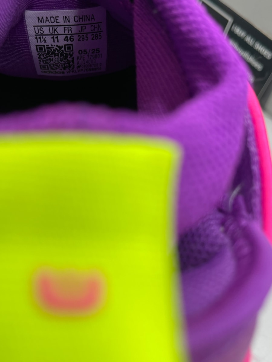 Jalen Williams x adidas Harden Vol. 9 'White Lucid Lime Pink' 11.5 (Moderately Worn Pre-Owned) - Image 8