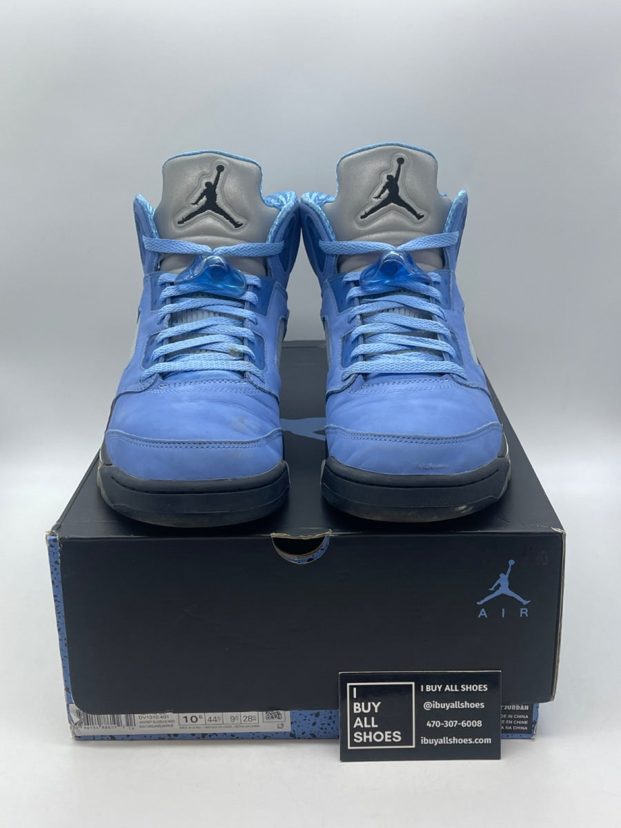 Jordan 5 Retro UNC University Blue 10.5 (Moderately Worn Pre-Owned) - Image 2