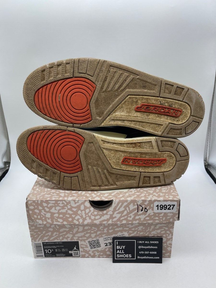 Jordan 3 Retro Desert Elephant 10.5 (Moderately Worn Pre-Owned) - Image 7