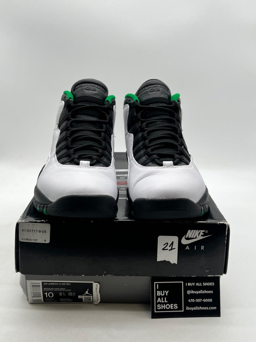 Jordan 10 Retro Seattle 9.5 (Lightly Worn Pre-Owned) - Image 2