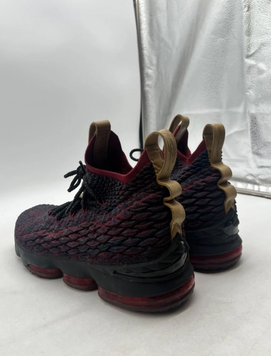Nike LeBron 15 New Heights 14 (Lightly Worn Pre-Owned)NikeDark Atomic Teal/Ale Brown-Team Red - Image 4