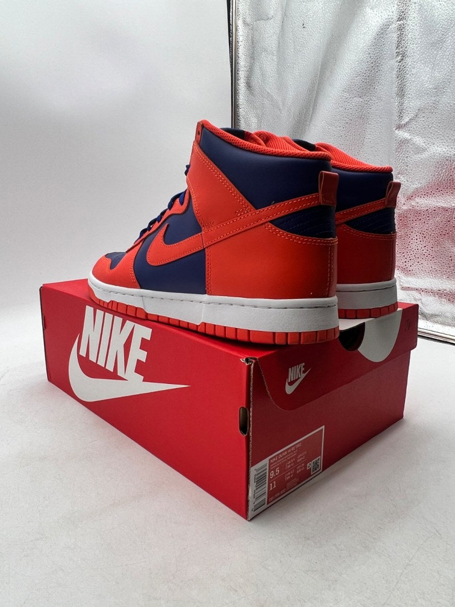 Nike Dunk High Knicks 9.5 (Lightly Worn Pre-Owned)NikeOrange/Deep Royal Blue/White/Orange - Image 6