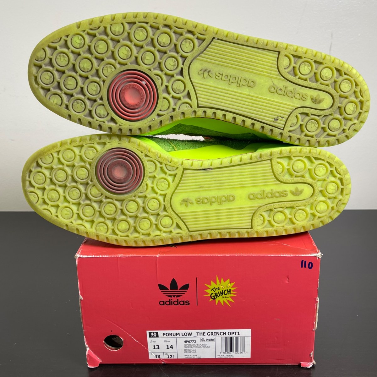 adidas Forum Low The Grinch 13 (Moderately Worn Pre-Owned)adidasGreen/Green/Green - Image 5