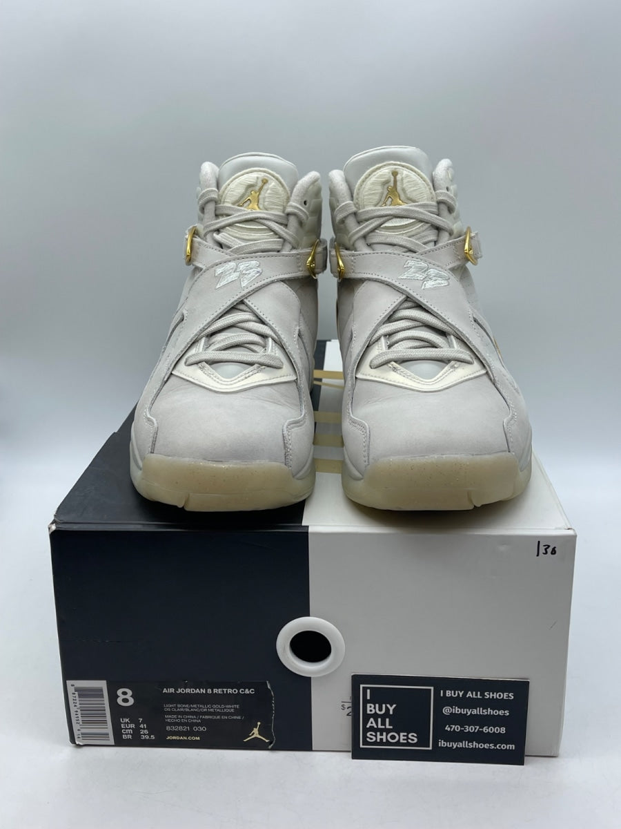 Jordan 8 Retro Champagne 8 (Moderately Worn Pre-Owned) - Image 2