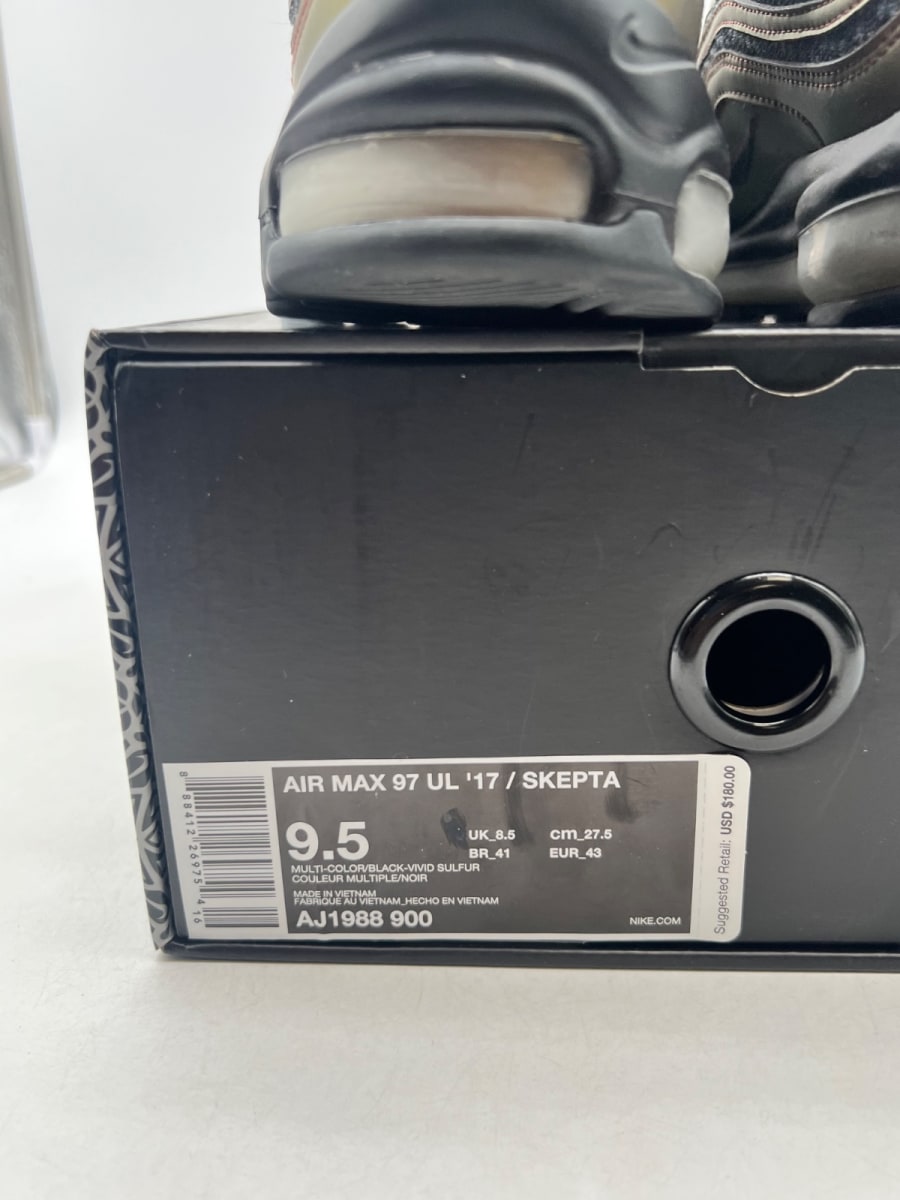 Nike Air Max 97 Ultra 17 Skepta 9.5 (Moderately Worn Pre-Owned)NikeMulti-Color/Black-Vivid Sulfur - Image 6