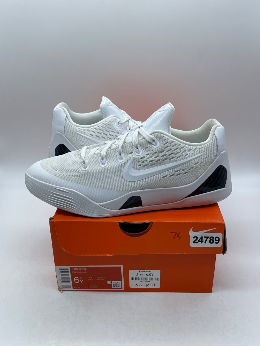 Nike Kobe 9 Elite Protro Halo (GS) 6.5Y (Moderately Worn Pre-Owned)NikeWhite/White/White - Image 1