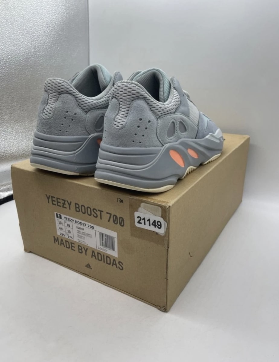 adidas Yeezy Boost 700 Inertia 10.5 (Lightly Worn Pre-Owned)adidasGrey/Grey/Inertia - Image 5