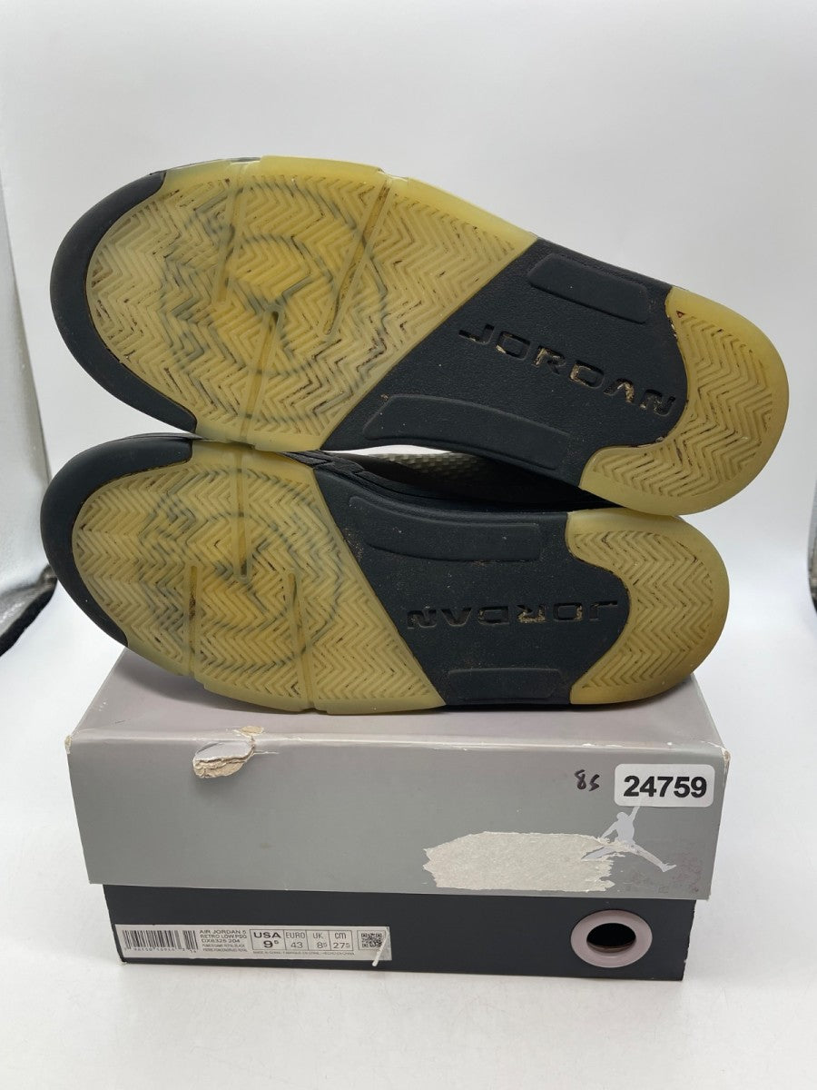 Jordan 5 Retro Low PSG (2022) 9.5 (Moderately Worn Pre-Owned)JordanPumice/Game Royal-Black-Plum Eclipse - Image 7