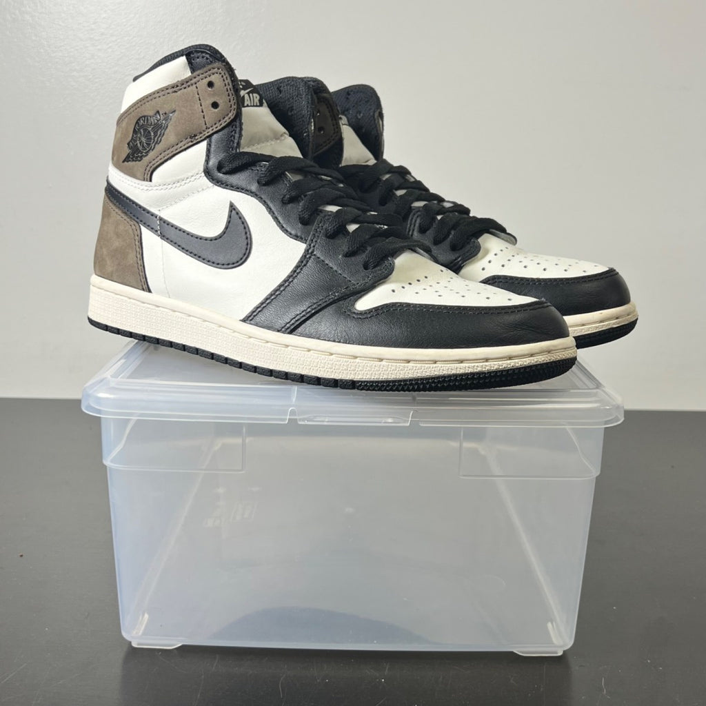 Jordan 1 Retro High Dark Mocha 8 (Lightly Worn Pre-Owned)JordanSail/Dark Mocha-Black-Black - Image 1