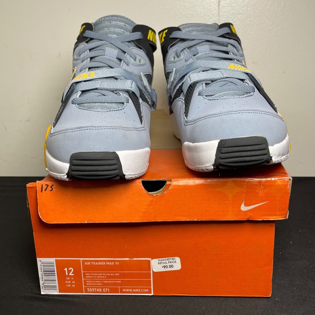 Nike Air Trainer Max 91 Grey Stone Medium Yellow (2004) (Size 12) - Image 2